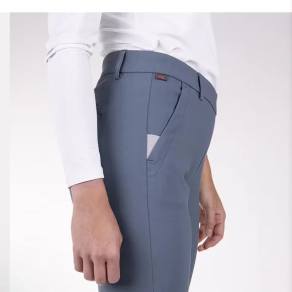 KJUS Golf Pant Womens 34 XS Steel Blue Ikala 7/8 Treggings Pull On Ankle Length - Picture 3 of 16
